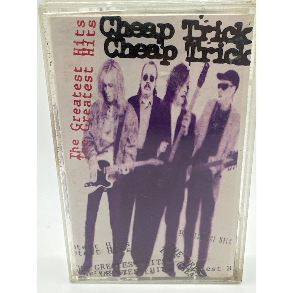 Cheap Trick Greatest Hits Cassette Tape 1991 Epic Records Vintage Rock Album Col